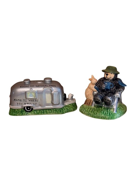 Cape Shore Other - Airstream Camper Bear Bunny Bird Salt Pepper Shakers Spring Summer Cape Shore